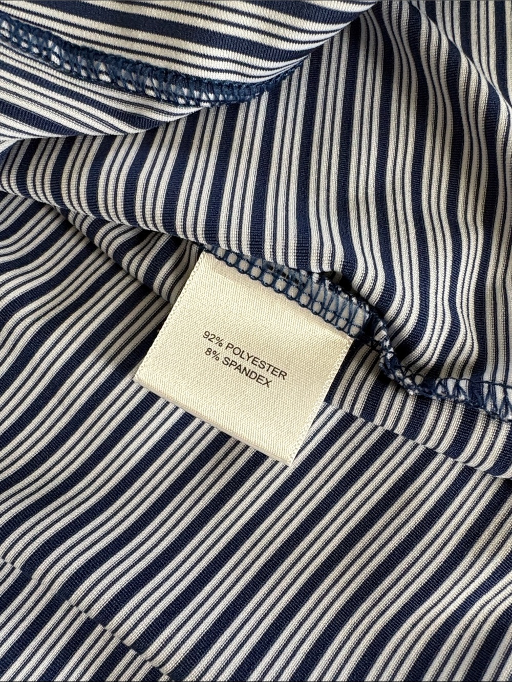 Peter Millar Navy and White Striped Polo - Picture 3 of 3